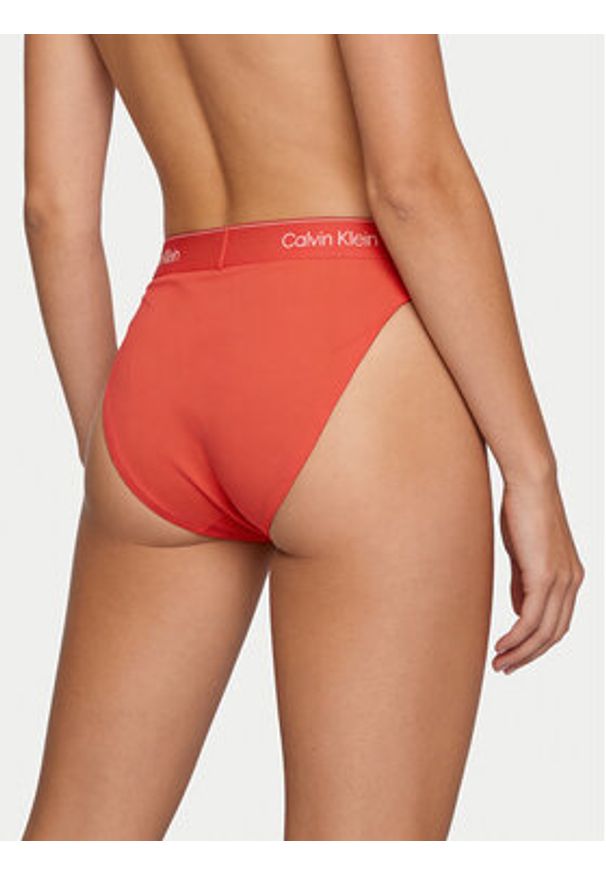 Calvin Klein Swimwear Dół od bikini LV00Q61132 Różowy. Kolor: różowy. Materiał: syntetyk