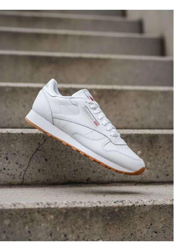 Reebok Sneakersy EO-CLASSIC LEATHER 100008491 Biały. Kolor: biały. Materiał: skóra. Model: Reebok Classic