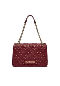 Love Moschino - LOVE MOSCHINO Torebka JC4014PP1LLA0552 Bordowy. Kolor: czerwony. Materiał: skórzane #5