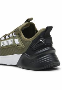 Puma - Młodzieżowe buty do biegania Retaliate 3 PUMA Olive White Black Green. Kolor: biały, zielony, czarny, wielokolorowy