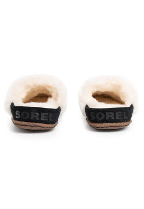 sorel - Sorel Kapcie Nakiska Slide II NL3655 Czarny. Kolor: czarny. Materiał: skóra, zamsz