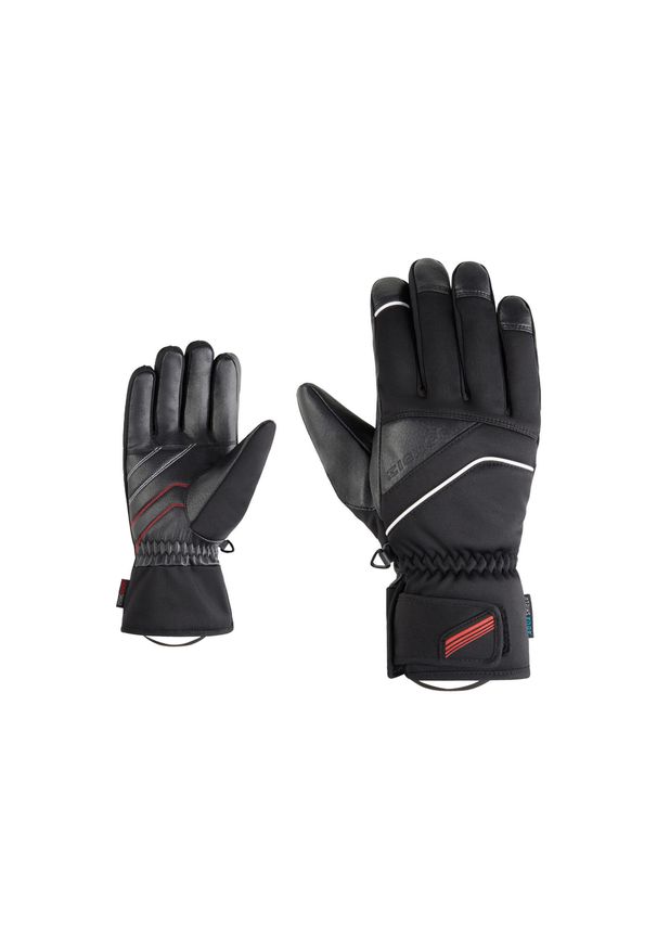 Rękawice narciarskie męskie Ziener Gefion AS PR Glove. Kolor: czarny. Sezon: zima. Sport: narciarstwo