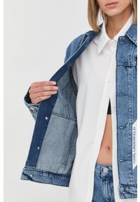 Karl Lagerfeld kurtka jeansowa 221W1482 damska przejściowa. Okazja: na co dzień. Kolor: niebieski. Materiał: jeans. Styl: casual #6