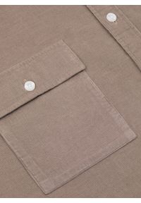 Pako Lorente - PAKO LORENTE - Brązowa koszula sztruksowa z kieszeniami na piersi. Okazja: na co dzień. Kolor: brązowy. Materiał: sztruks. Długość rękawa: długi rękaw. Długość: długie. Sezon: jesień. Styl: casual #9