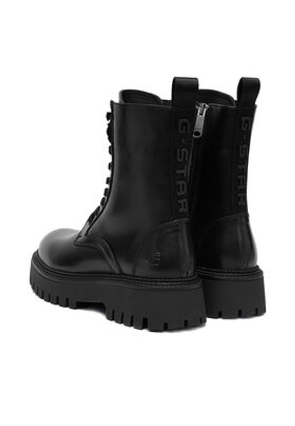 G-Star RAW - G-Star Raw Trzewiki EO-GEDIZ-8092 Czarny. Kolor: czarny. Materiał: skóra