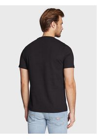 Guess T-Shirt M3RI03 I3Z14 Czarny Slim Fit. Kolor: czarny. Materiał: bawełna