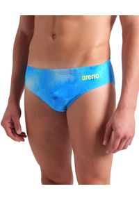 Kąpielówki Arena Swim Briefs Allover. Kolor: niebieski