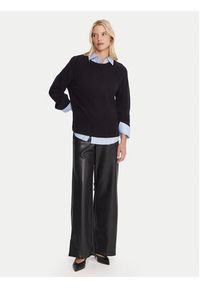 Marella Sweter Alaska 2525366102 Granatowy Regular Fit. Kolor: niebieski. Materiał: wełna #4