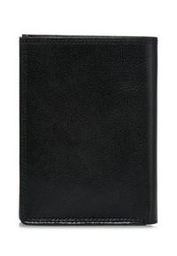 Ochnik - Skórzany niezapinany czarny portfel męski. Kolor: czarny. Materiał: skóra #2