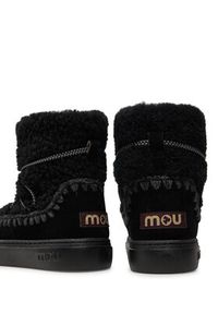 Mou Śniegowce Eskimo Sneaker Bold Scoub Lace FW411012A Czarny. Kolor: czarny. Materiał: skóra #5