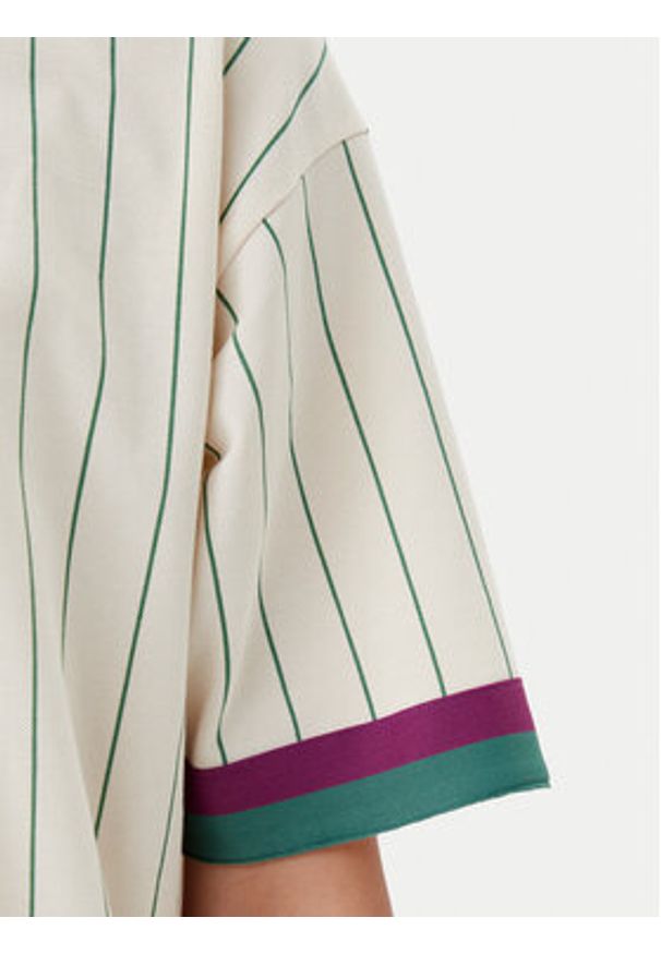 Fila Sukienka codzienna Lavinia FAW0998 Écru Oversize. Okazja: na co dzień. Materiał: bawełna. Typ sukienki: oversize, proste. Styl: casual