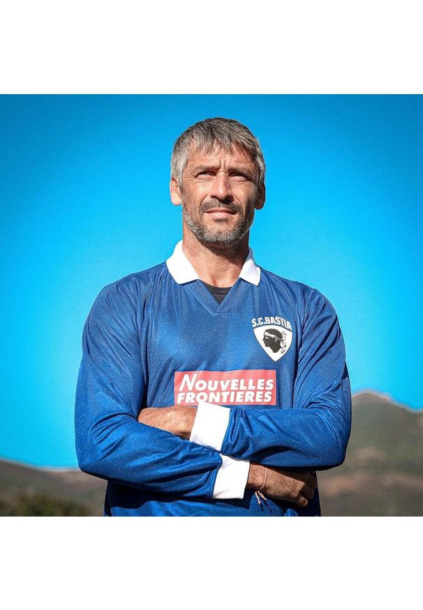 COPA FOOTBALL - Koszulka retro piłkarska dla dorosłych - SC Bastia 1997-98 - Niebieska. Kolor: niebieski. Sport: piłka nożna