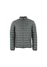 PEAK MOUNTAIN - Cienka kurtka puchowa bez kaptura Peak Mountain. Typ kołnierza: bez kaptura. Kolor: szary. Materiał: puch. Sport: turystyka piesza #1
