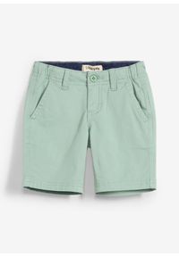 bonprix - Bermudy chino Regular Fit. Kolor: zielony
