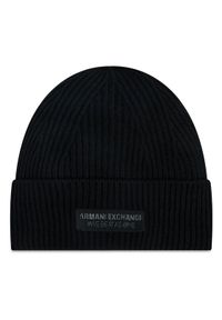 Armani Exchange Czapka 940343 3F300 00020 Czarny. Kolor: czarny. Materiał: wełna, materiał #1