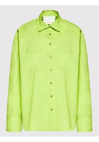 Remain Koszula Nalia RM828 Zielony Oversize. Kolor: zielony. Materiał: bawełna #4