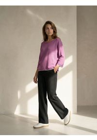 Sinsay - Sweter z wiskozą - różowy. Kolor: różowy. Materiał: wiskoza #1
