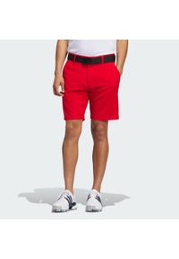 Adidas - Ultimate365 8.5-Inch Golf Shorts. Kolor: czerwony. Materiał: materiał. Sport: golf