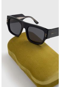 Gucci okulary przeciwsłoneczne męskie kolor czarny. Kolor: czarny #3