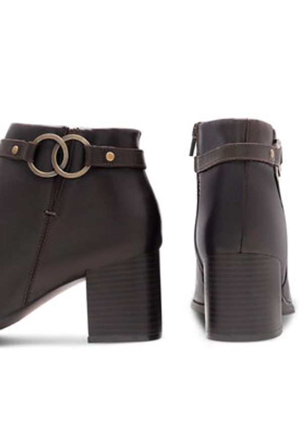 Lasocki Botki WB-CELESTE-22 Brązowy. Kolor: brązowy. Materiał: skóra