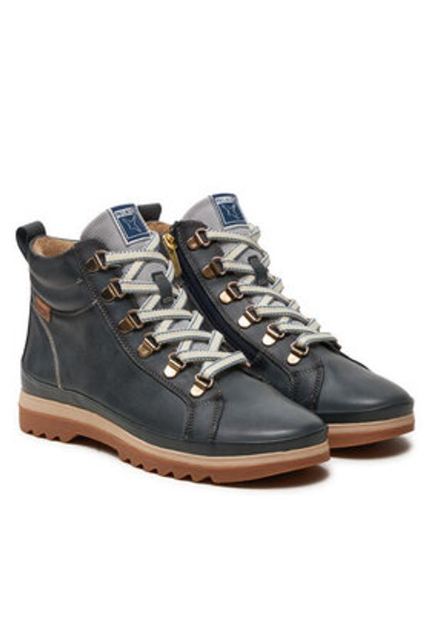 Pikolinos Trzewiki W3W-8564ST Granatowy. Kolor: niebieski. Materiał: skóra