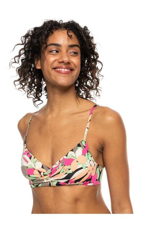 Roxy - Stanik bikini z miseczkami PRINTED BEACH CLASSICS Czarny Kobiety. Kolor: czarny. Materiał: materiał, nylon, elastan