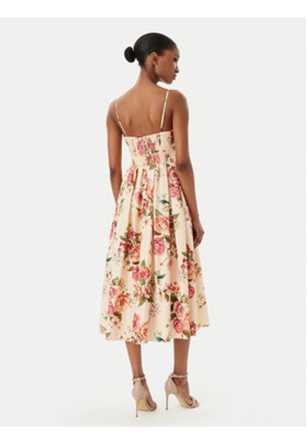 Guess Sukienka koktajlowa W6GKAF W2558 Różowy Regular Fit. Kolor: różowy. Materiał: wiskoza. Styl: wizytowy