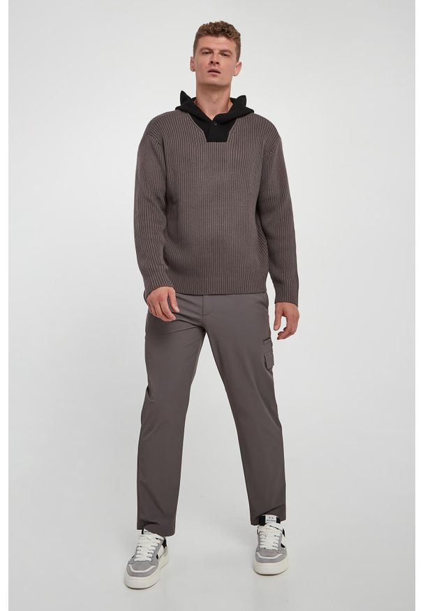 Armani Exchange - Sweter męski z kapturem ARMANI EXCHANGE. Typ kołnierza: kaptur