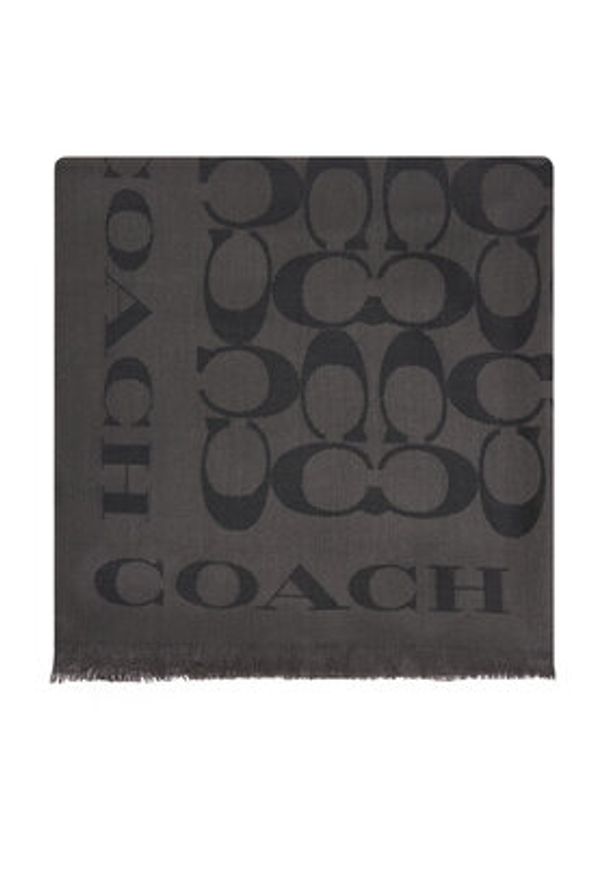 Coach Szalik 29CB690 Czarny. Kolor: czarny. Materiał: materiał, bawełna