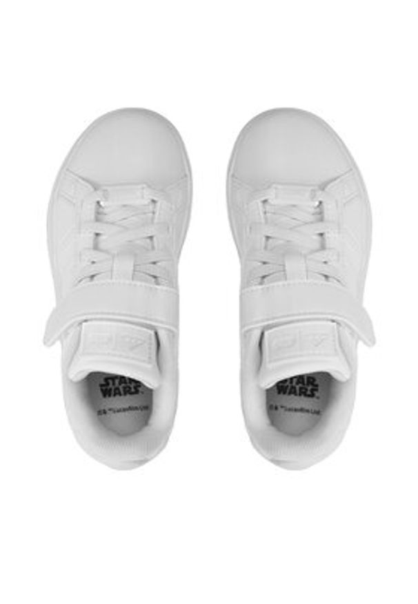 Adidas - adidas Sneakersy Star Wars Grand Court 2.0 IH7576 Biały. Kolor: biały. Materiał: skóra. Wzór: motyw z bajki