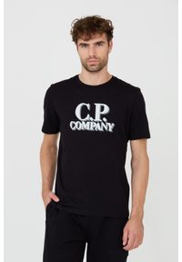 C.P. Company - C.P. COMPANY Czarny męski t-shirt Short Sleeve, Rozmiar XXL. Kolor: czarny. Długość rękawa: krótki rękaw. Długość: krótkie