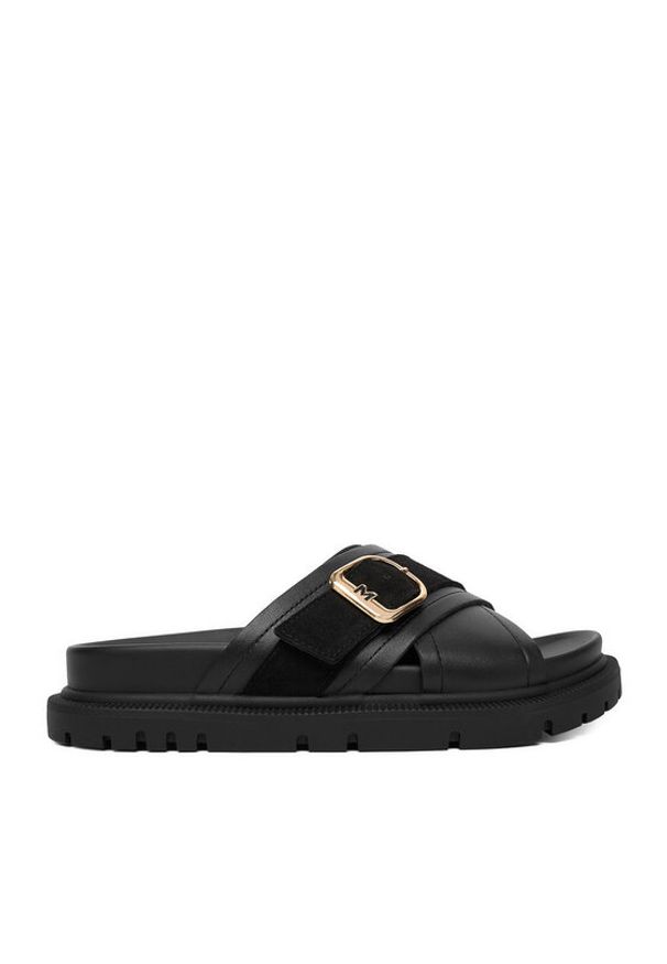 MEXX Klapki EO-HY25006-7 Czarny. Kolor: czarny. Materiał: skóra
