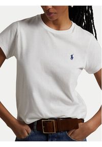 Polo Ralph Lauren T-Shirt 211898698005 Biały Regular Fit. Typ kołnierza: polo. Kolor: biały. Materiał: bawełna #5