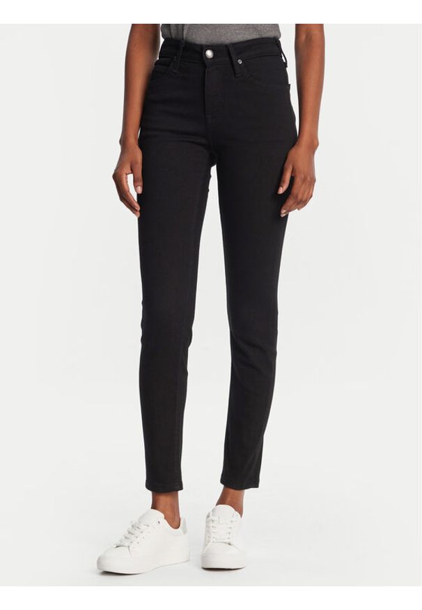 Lee Jeansy Scarlett 112365072 Czarny Skinny Fit. Kolor: czarny