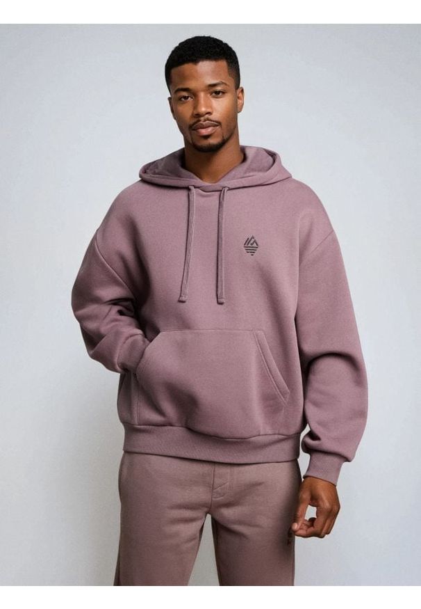 Sinsay - Bluza hoodie basic - green spruce