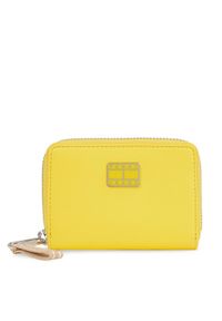 Tommy Jeans Mały Portfel Damski Tjw City-Wide Small Za AW0AW15940 Żółty. Kolor: żółty. Materiał: skóra