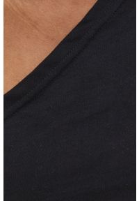 Noisy may - Noisy May t-shirt damski kolor czarny cold shoulder. Kolor: czarny. Materiał: dzianina. Długość rękawa: krótki rękaw. Długość: krótkie. Wzór: gładki