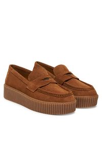 Weekend Max Mara Mokasyny Kapokloafer 2525526054600 Brązowy. Kolor: brązowy. Materiał: zamsz, skóra #5