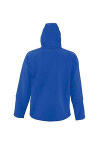 SOL'S - Męska Kurtka Soft Shell Replay Z Kapturem. Typ kołnierza: kaptur. Kolor: niebieski