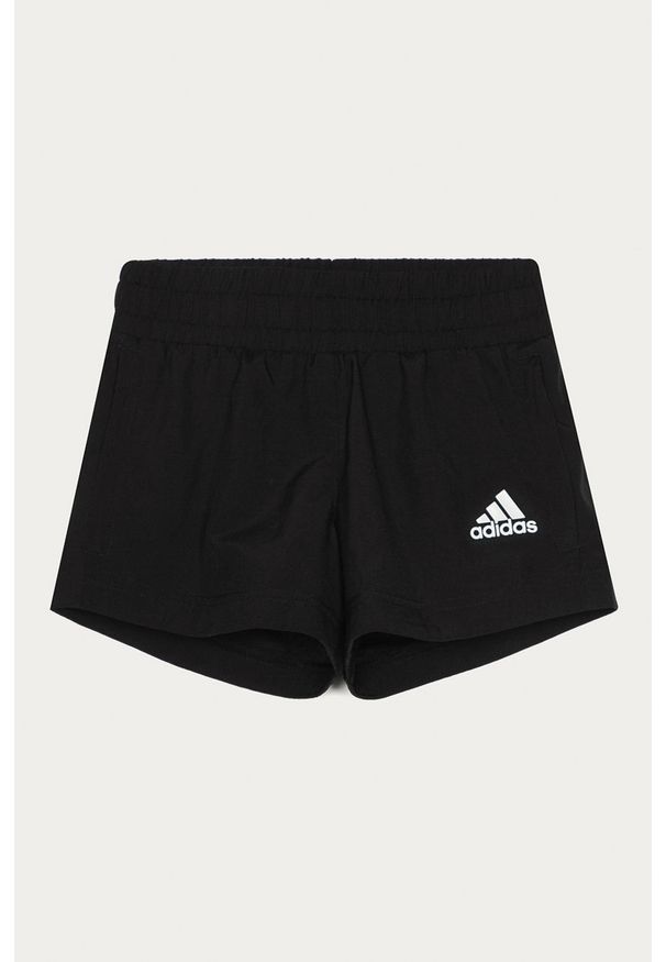 adidas Performance - Szorty dziecięce 128-170 cm. Okazja: na co dzień. Kolor: czarny. Materiał: tkanina, poliester, materiał. Wzór: gładki. Styl: casual