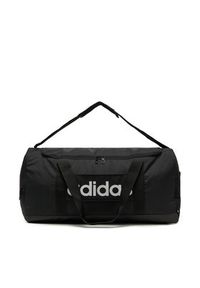 Adidas - adidas Torba Linear Duffel Medium JD9555 Czarny. Kolor: czarny. Materiał: materiał