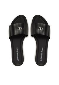 Calvin Klein Jeans Klapki Flat Sandal Slide Mg YW0YW01697 Czarny. Kolor: czarny. Materiał: skóra #3