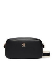 TOMMY HILFIGER - Tommy Hilfiger Torebka Th Essential Camera Bag AW0AW18370 Czarny. Kolor: czarny. Materiał: skórzane #5