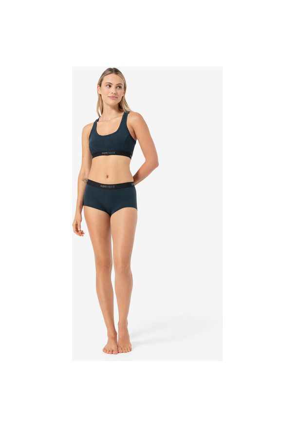 Biustonosz sportowy damski SUPER.NATURAL Tundra 220 Semplice Bra. Kolor: niebieski