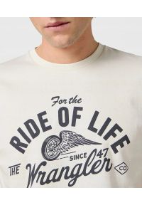 Wrangler - MESKA KOSZULKA WRANGLER AMERICANA TEE VINTAGE WHITE 112362791. Styl: vintage #3