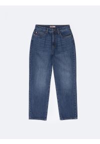 Big-Star - Jeansy chłopięce loose granatowe Zacky 586. Okazja: na co dzień. Stan: podwyższony. Kolor: niebieski. Materiał: jeans. Styl: vintage, klasyczny, casual