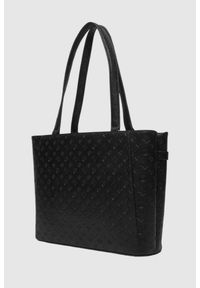 Guess - GUESS Czarna logowana shopperka Arlena Logo Noel Tote. Kolor: czarny #3