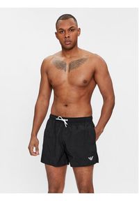 Emporio Armani Underwear Szorty kąpielowe 211756 4R422 00020 Czarny Regular Fit. Kolor: czarny. Materiał: syntetyk