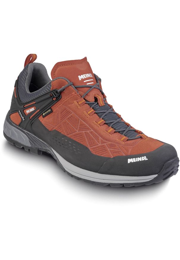 Buty trekkingowe męskie MEINDL Top Trail GTX, z membraną Gore-Tex. Kolor: czerwony. Technologia: Gore-Tex