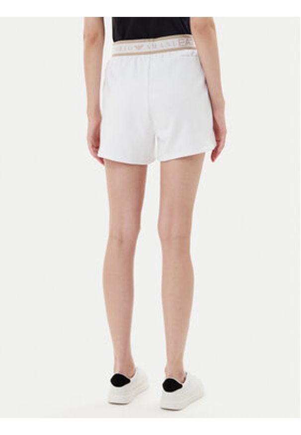 EA7 Emporio Armani Szorty sportowe 7W000280 AF12501 U0002 Biały Regular Fit. Kolor: biały. Materiał: syntetyk